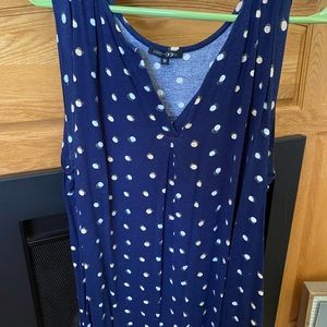 Papermoon navy blue tank 1X